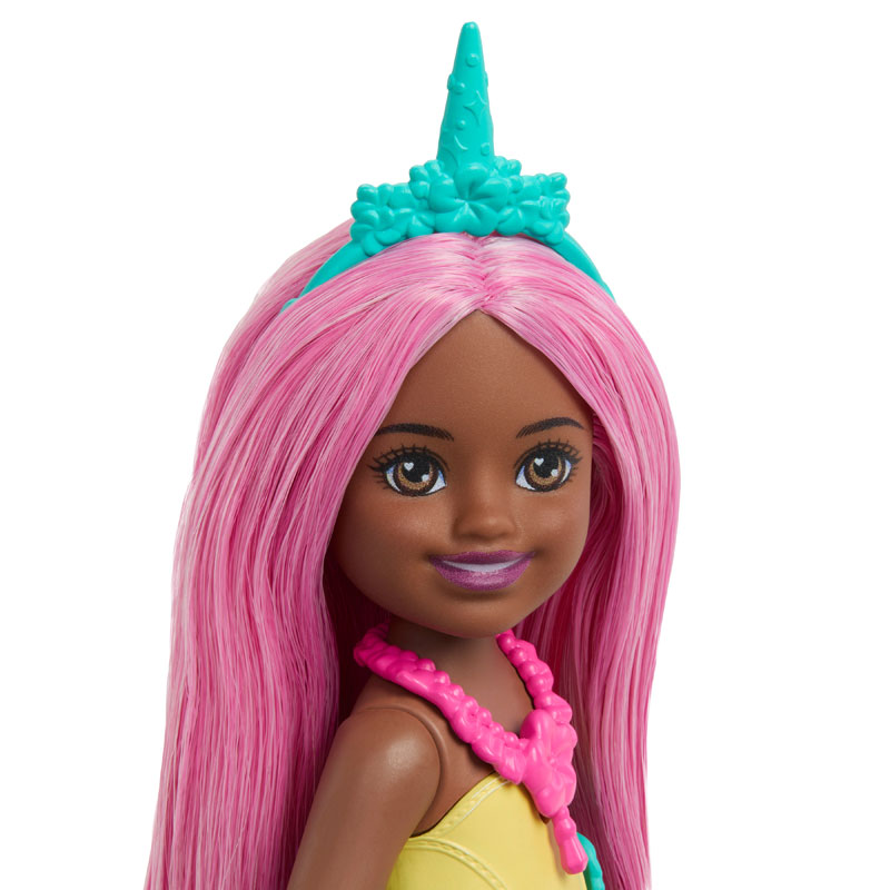 Mattel Barbie Chelsea Παραμυθένιος Κόσμος - Μονόκερος Ροζ Μαλλιά JKH57