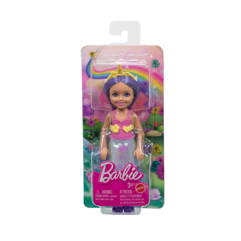 Mattel Barbie Chelsea Παραμυθένιος Κόσμος - Μονόκερος Μωβ Μαλλιά JKH58