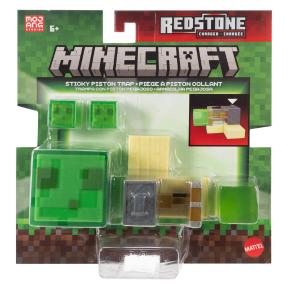 Mattel Minecraft Redstone Charged Βασική Φιγούρα με αξεσουάρ - Sticky Piston Trap JKK01
