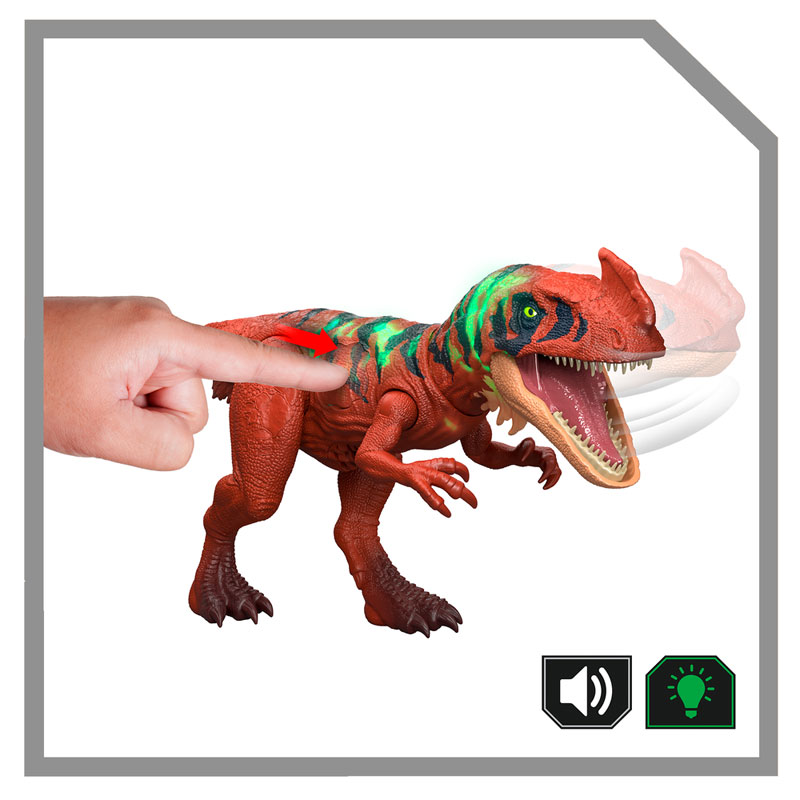 Mattel Jurassic World Survival Wild Roar Νέος Δεινόσαυρος με κινούμενα μέλη & ήχους Afrovenator