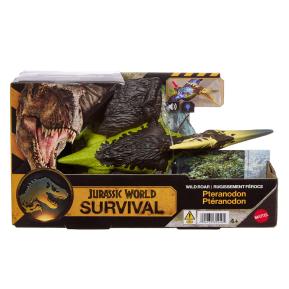 Mattel Jurassic World Survival Wild Roar Νέος Δεινόσαυρος με κινούμενα μέλη & ήχους Pteranodon