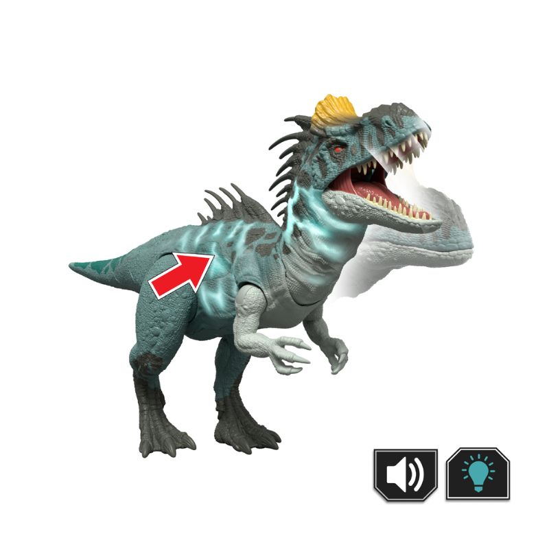 Mattel Jurassic World Survival Wild Roar Νέος Δεινόσαυρος με κινούμενα μέλη & ήχους Cryolophosaurus