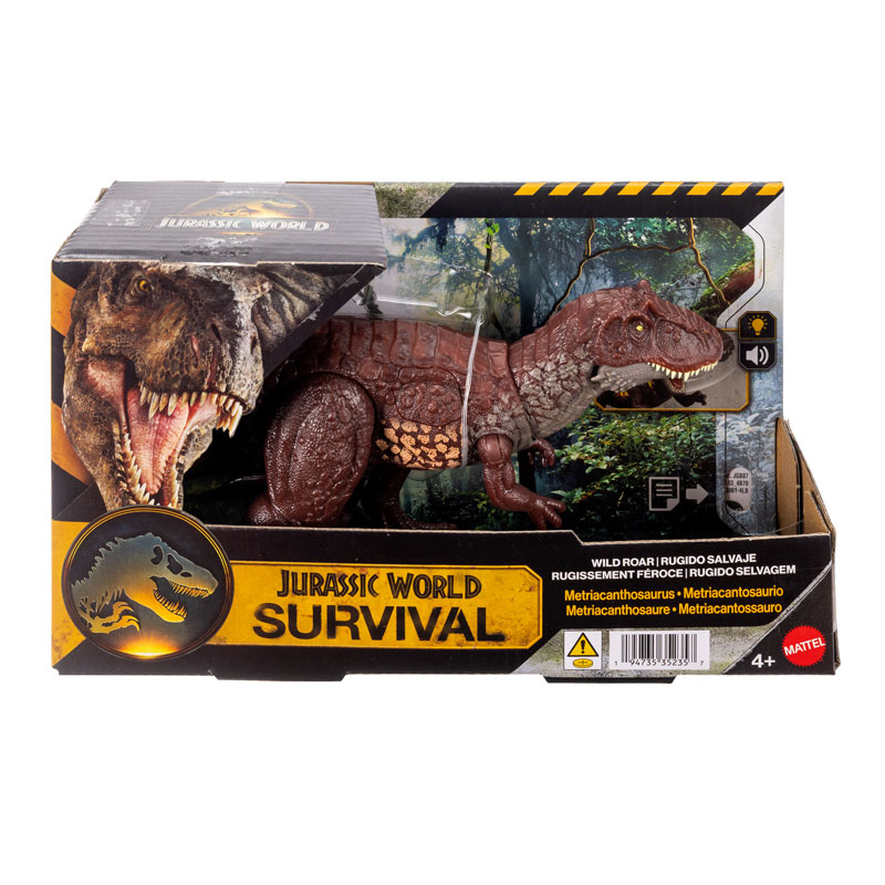 Mattel Jurassic World Wild Roar D Δεινόσαυρος με κινούμενα μέλη & ήχους Metriacanthosaurus