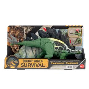Mattel Jurassic World Rebirth Gigantic Thrashers C Νέος Δεινόσαυρος με κινούμενα μέλη Stegosaurus