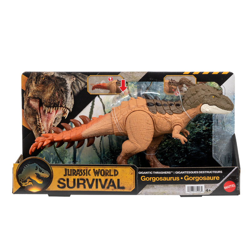 Mattel Jurassic World Rebirth Gigantic Thrashers C Νέος Δεινόσαυρος με κινούμενα μέλη Gorgosaurus