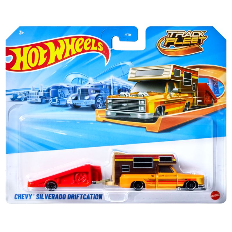 Mattel Hot Wheels Νέες Νταλίκες Track Fleet E - Chevy Silverado Driftcation JKP33