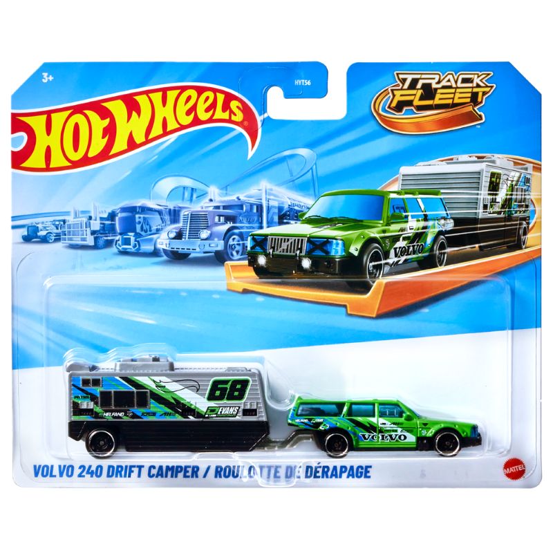 Mattel Hot Wheels Νέες Νταλίκες Track Fleet E - Volvo 240 Drift Camper