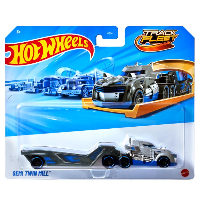 Mattel Hot Wheels Νέες Νταλίκες Track Fleet E - Semi Twin Mill