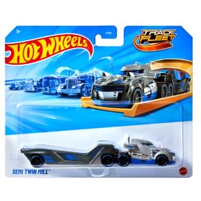 Mattel Hot Wheels Νέες Νταλίκες Track Fleet E - Semi Twin Mill