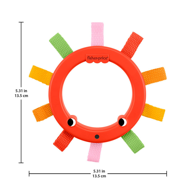 Fisher-Price® Κουδουνίστρες Ζωάκια  - Πορτοκαλί Ουράνιο Τόξο JKW56