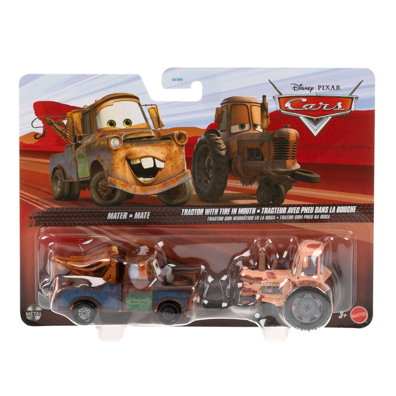 Mattel Disney Pixar Cars Αυτοκινητάκια F - Mater & Tractor with Tire in Mouth