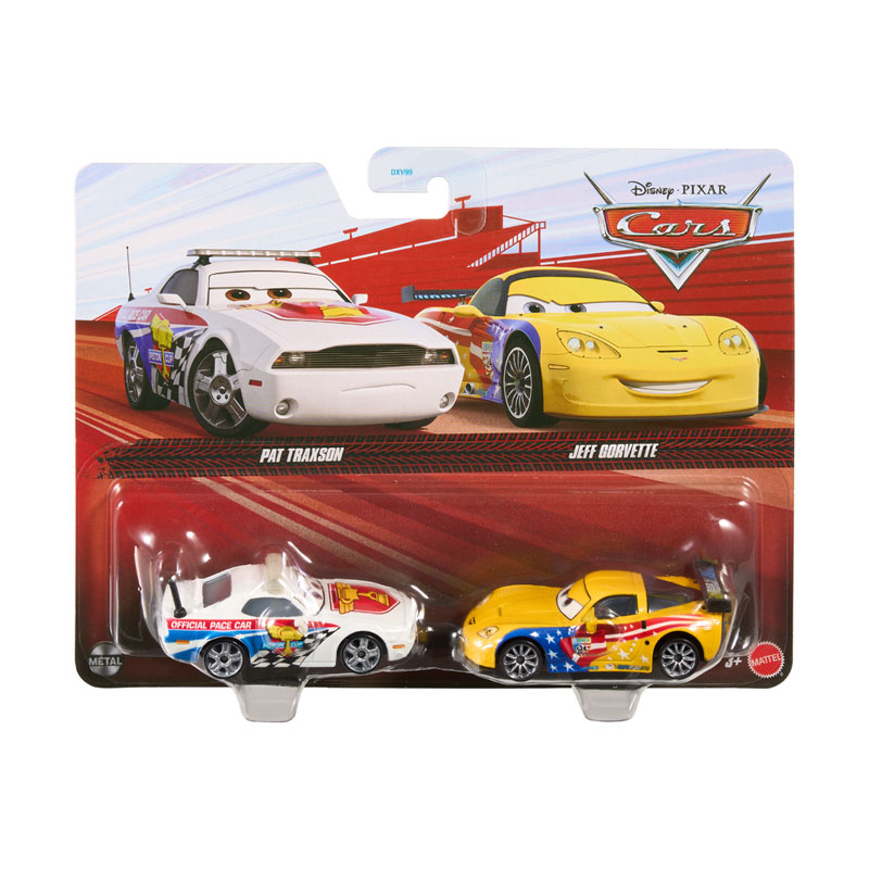 Mattel Cars Αυτοκινητάκια E - Pat Traxson & Jeff Corvette