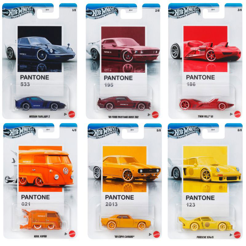 Mattel Hot Wheels Αυτοκινητάκια Pantone Σετ των 6 (1-6)