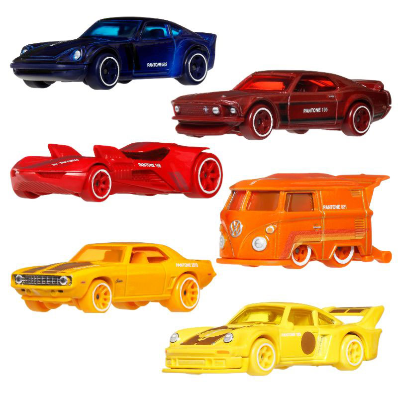 Mattel Hot Wheels Αυτοκινητάκια Pantone Σετ των 6 (1-6)