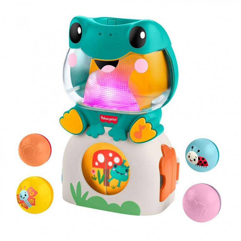 Fisher-Price® Light-Up & Roll Μουσικός Βάτραχος Δραστηριοτήτων με Ήχους και Φώτα JLB96