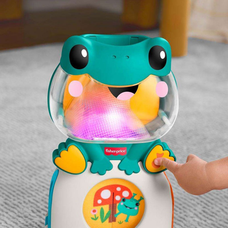 Fisher-Price® Light-Up & Roll Μουσικός Βάτραχος Δραστηριοτήτων με Ήχους και Φώτα JLB96