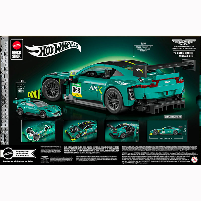 Mattel Brick Shop™ Hot Wheels® Elite Series ’24 Aston Martin Vantage GT3 JLF51