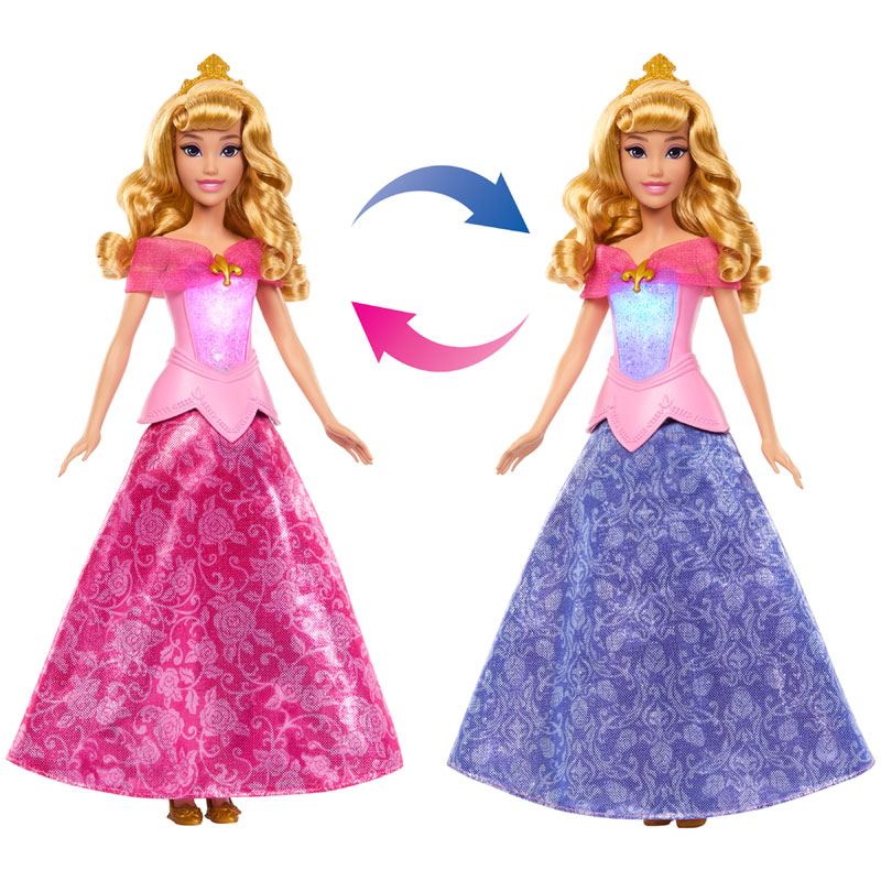 Mattel Disney Princes Aurora Ωραία Κοιμωμένη που Μεταμορφώνεται JLK24