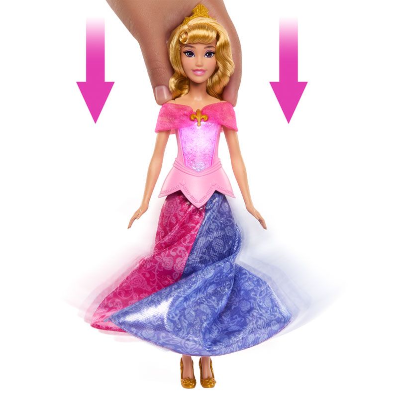 Mattel Disney Princes Aurora Ωραία Κοιμωμένη που Μεταμορφώνεται JLK24