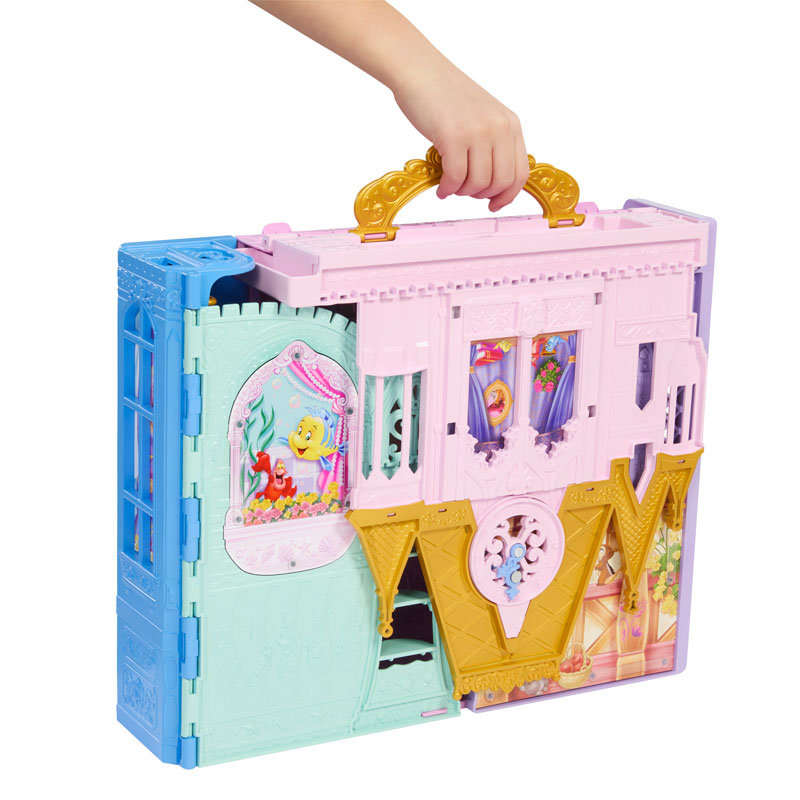 Mattel Disney Princess Πριγκιπικό Κάστρο-Βαλιτσάκι & Κούκλα Rapunzel JLK27