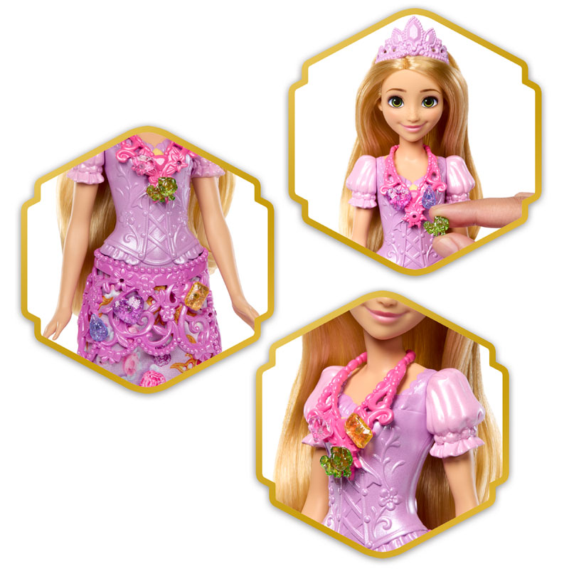 Mattel Disney Princess Jewel Reveal Rapunzel με Κοσμηματοθήκη JLK28
