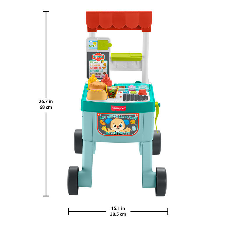 Fisher-Price® Laugh & Learn® 4-in-1 Snack Cart Walker Εκπαιδευτικό Καροτσάκι για ψώνια 4-Σε-1 JLM95