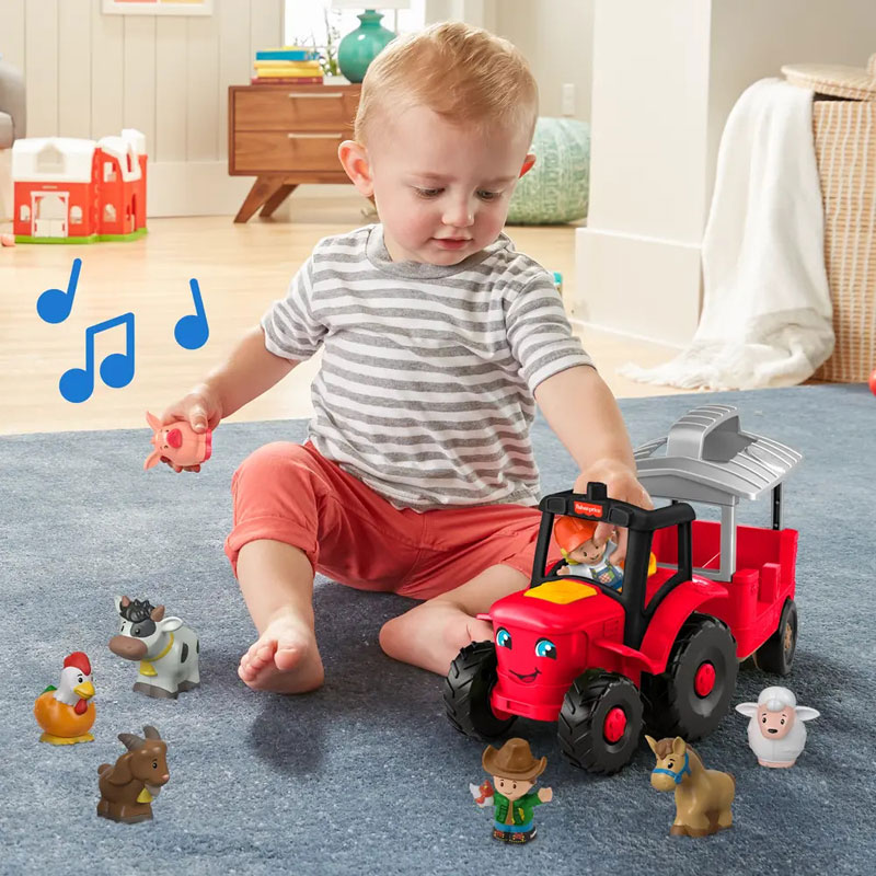 Fisher-Price® Little People® Caring For Animals Tractor - Τρακτέρ με ήχους και ζωάκια JLM99