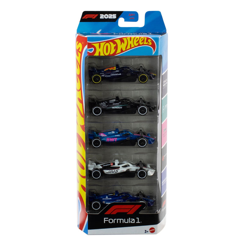 Mattel Hot Wheels Αυτοκινητάκια F1 (2026 Ομάδες) - Σετ Των 5 JLN11