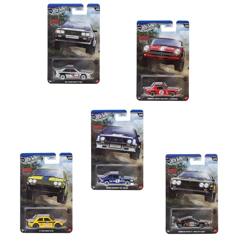 Mattel Hot Wheels Αυτοκινητάκια International Rally Σετ των 5