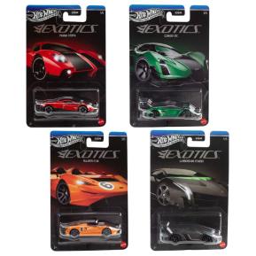 Mattel Hot Wheels Αυτοκινητάκια Exotics Envy Silver Series Σετ των 4 (1-4)