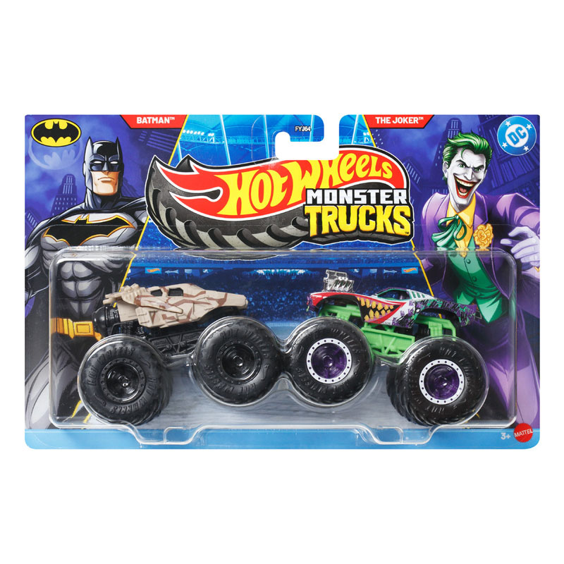 Mattel Hot Wheels Monster Trucks HW Demolition Doubles-Batman vs The Joker JLV71