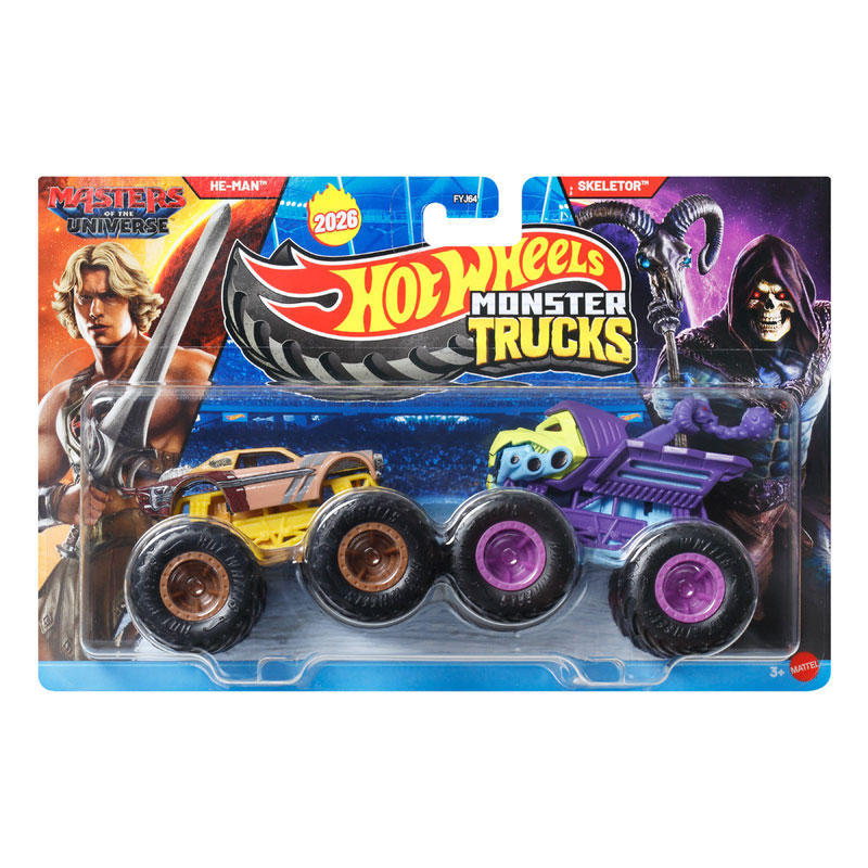 Mattel Hot Wheels Monster Trucks HW Demolition Doubles- He-Man vs Skeletor JLV78