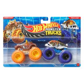 Mattel Hot Wheels Monster Trucks HW Demolition Doubles D - Steer Clear Vs Piran-ahhh