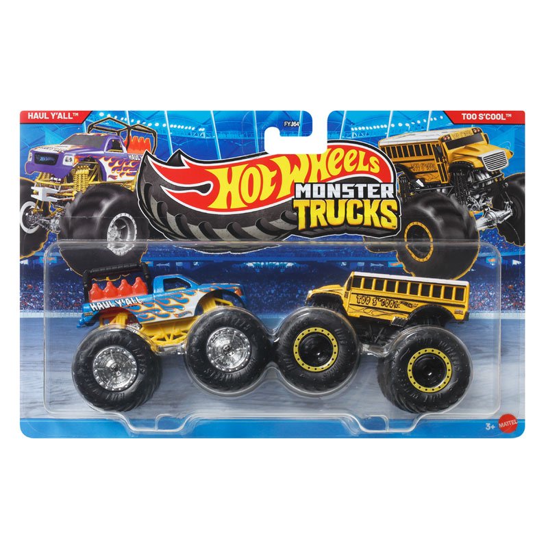 Mattel Hot Wheels Monster Trucks HW Demolition Doubles D - Haul Y'all & Too S'cool
