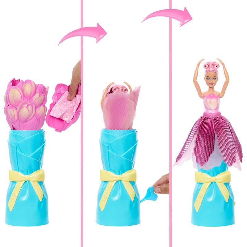 Mattel Barbie Petal Pop Pink Tulip Ροζ Τουλίπα JMF57