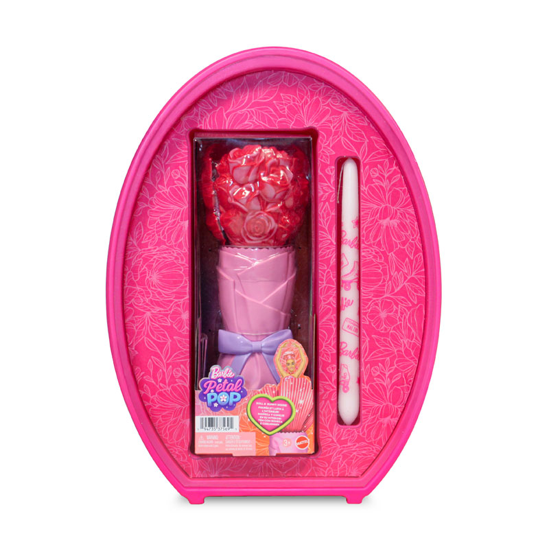 Λαμπάδα Mattel Barbie Petal Pop Red Rose Κόκκινο Τριαντάφυλλο JMF59