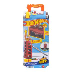 Mattel Hot Wheels City Μίνι Γκαράζ Πίστες - Speed & Go Fire Station