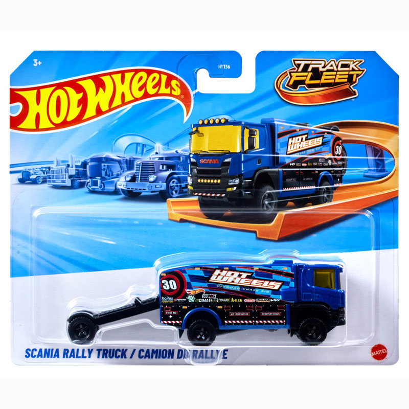 Mattel Hot Wheels Νέες Νταλίκες Track Fleet F - Scania Rally Truck JMK06