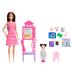 Mattel Barbie Σετ Επαγγέλματα με παιδάκια - Δασκάλα Μελαχρινά μαλλιά JMK16