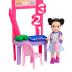 Mattel Barbie Σετ Επαγγέλματα με παιδάκια - Δασκάλα Μελαχρινά μαλλιά JMK16
