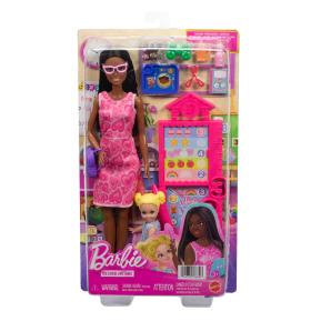 Mattel Barbie Σετ Επαγγέλματα με παιδάκια - Δασκάλα Μελαχρινά μαλλιά JMK17