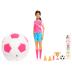 Mattel Barbie® Team Barbie™ Roll & Reveal™ Ποδοσφαιρίστρια Κούκλα με Αξεσουάρ JMK20