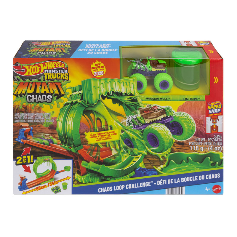 Mattel Hot Wheels Monster Trucks Mutant Chaos - Chaos Loop Challenege™ JMK91