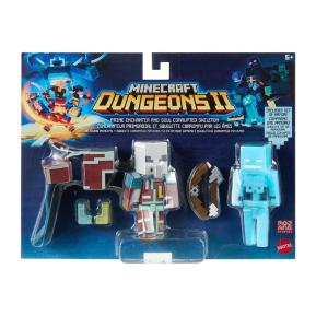 Mattel Minecraft Dungeons 2 Φιγούρα με Αξεσουάρ - Prime Enchanter & Soul Corrupted Skeleton