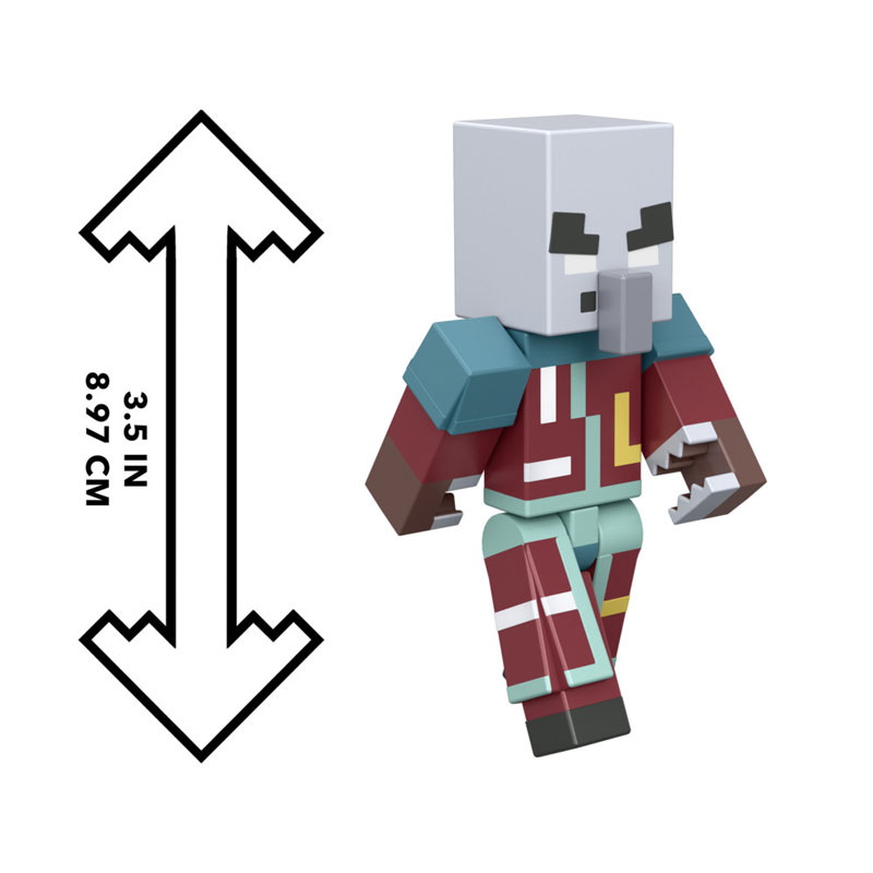 Mattel Minecraft Dungeons 2 Φιγούρα με Αξεσουάρ - Prime Enchanter & Soul Corrupted Skeleton