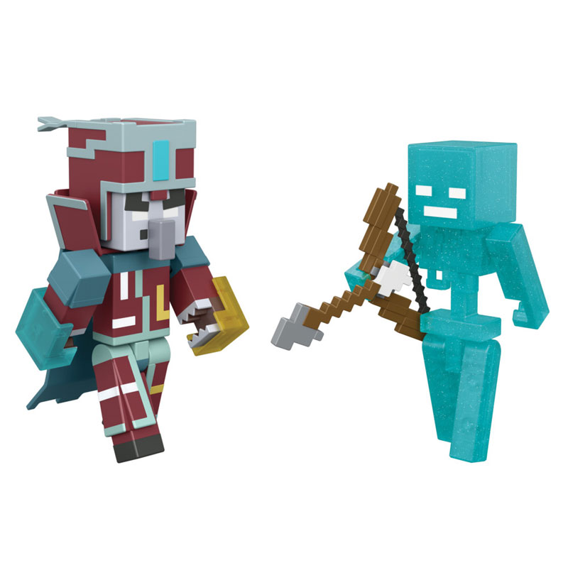 Mattel Minecraft Dungeons 2 Φιγούρα με Αξεσουάρ - Prime Enchanter & Soul Corrupted Skeleton