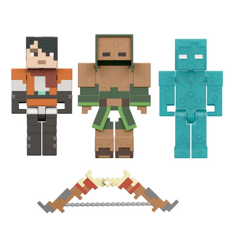 Mattel Minecraft Dungeons 2 Φιγούρα με Αξεσουάρ - Ren & Soul Corrupted Zombie