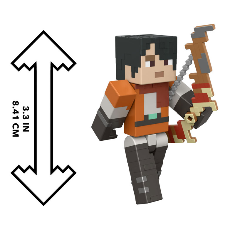 Mattel Minecraft Dungeons 2 Φιγούρα με Αξεσουάρ - Ren & Soul Corrupted Zombie