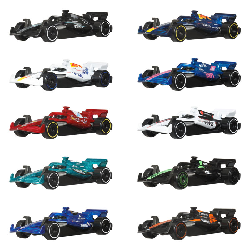Mattel Hot Wheels Αυτοκινητάκια F1 Σετ των 10 JMM24