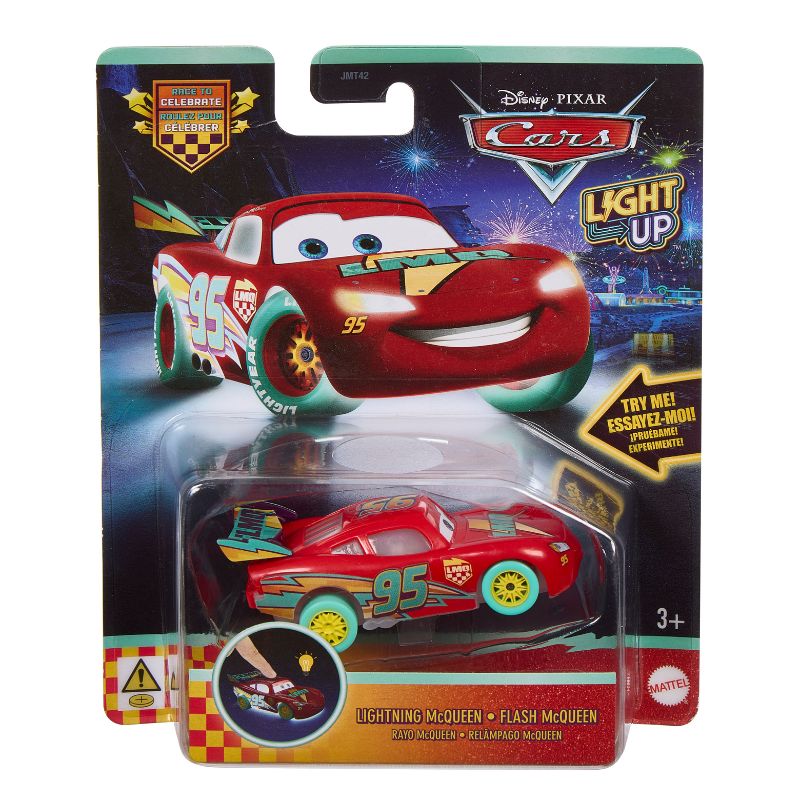 Mattel Disney Pixar Cars Αυτοκινητάκια Light-Up Lightning McQueen